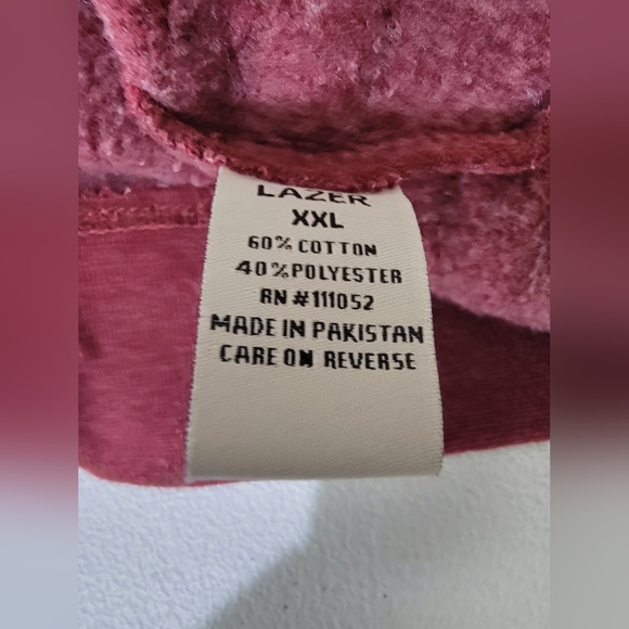 NWT Lazer Mens Burnout Fleece Sweatshirt and Drawstring Fleece Jogger Pants set - Picture 4 of 8